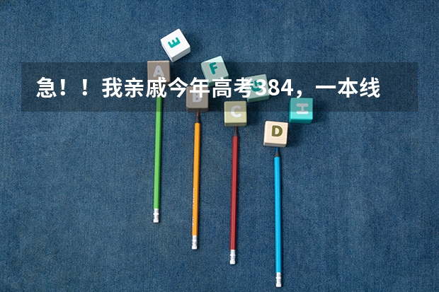 急!!我亲戚今年高考384,一本线348,江苏的,理科,这个分数能上什么好大学及专业?