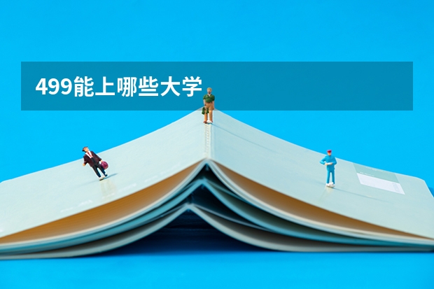 499能上哪些大学