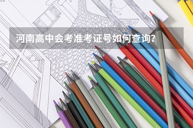 河南高中会考准考证号如何查询?