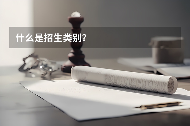 什么是招生类别?