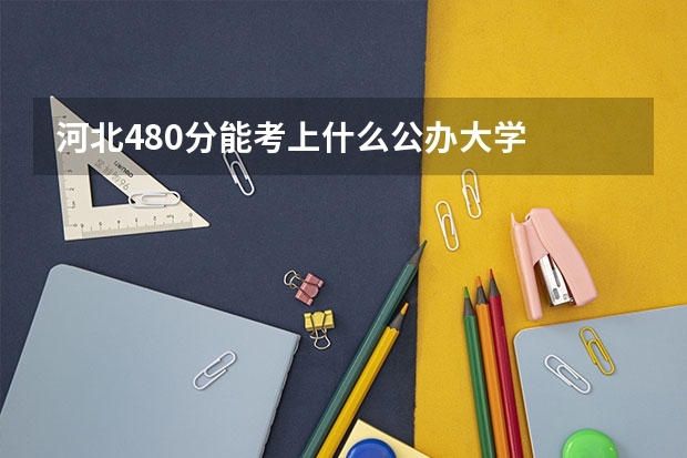河北480分能考上什么公办大学