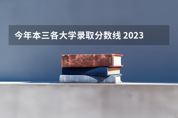 今年本三各大学录取分数线 2023河北一本二本三本的录取分数线？