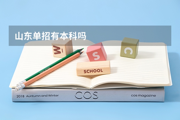 山东单招有本科吗