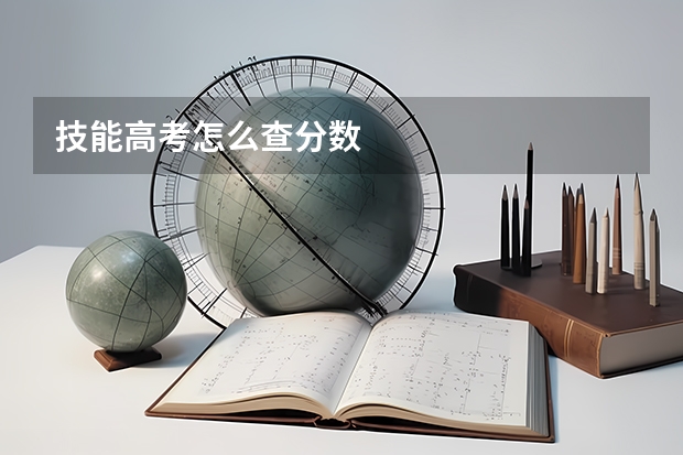 技能高考怎么查分数