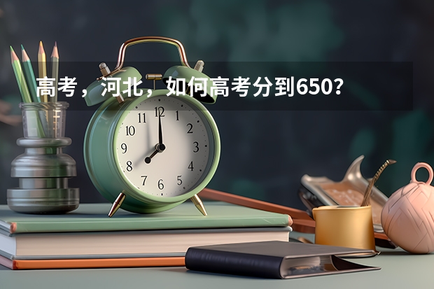 高考，河北，如何高考分到650？