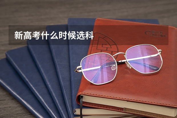 新高考什么时候选科