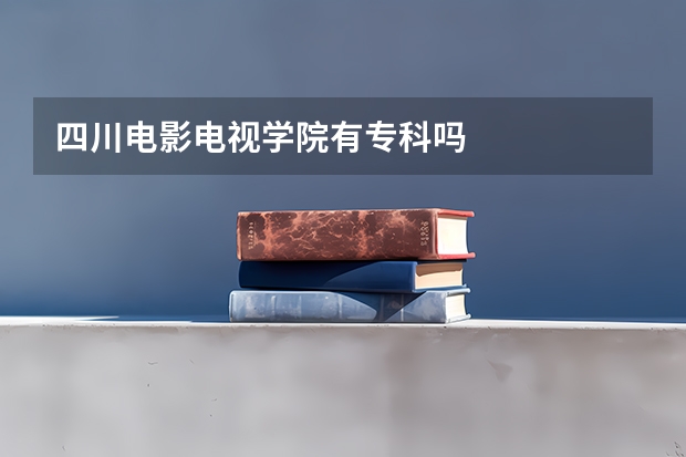 四川电影电视学院有专科吗