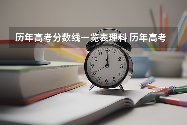 历年高考分数线一览表理科 历年高考分数线