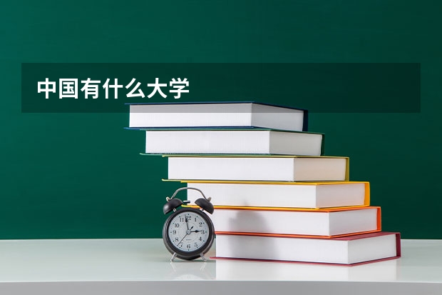 中国有什么大学