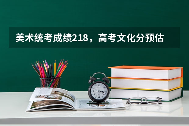 美术统考成绩218，高考文化分预估350能上什么大学（不包括大专）