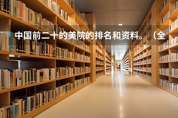中国前二十的美院的排名和资料。（全国大学美术排名）