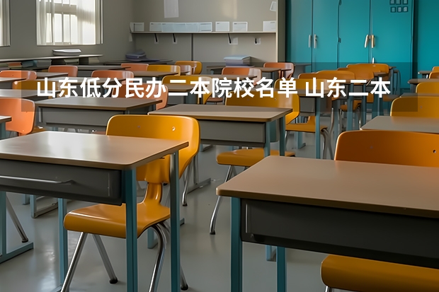 山东低分民办二本院校名单 山东二本学校名单
