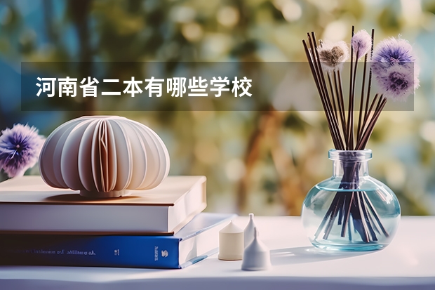 河南省二本有哪些学校