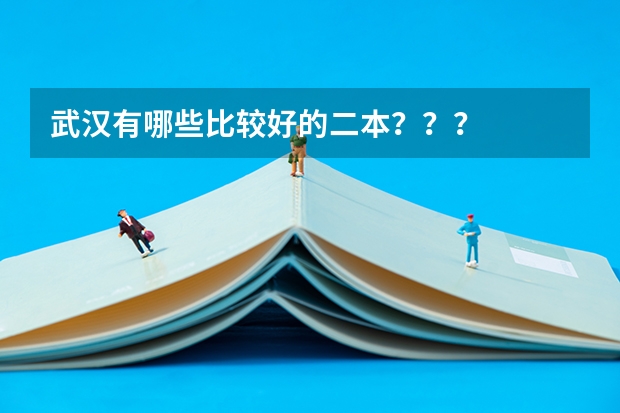 武汉有哪些比较好的二本???