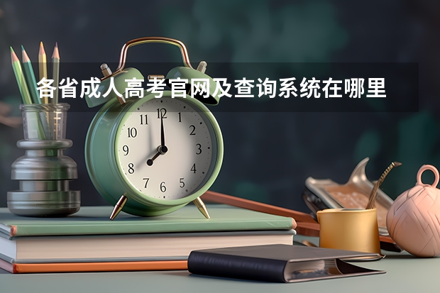 各省成人高考官网及查询系统在哪里 成考报名入口及网址?