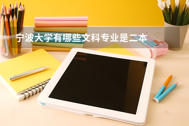 宁波大学有哪些文科专业是二本