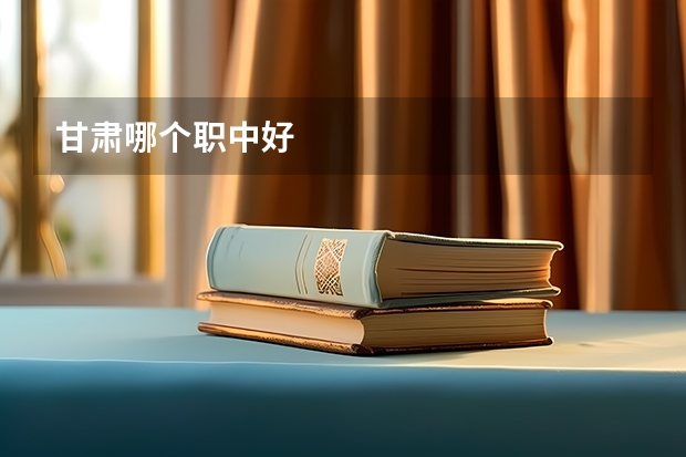 甘肃哪个职中好
