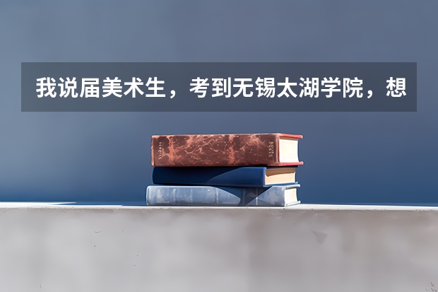 我说届美术生,考到无锡太湖学院,想问下,这学校怎么样,我是产品设计专业!