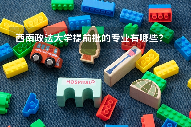 西南政法大学提前批的专业有哪些？