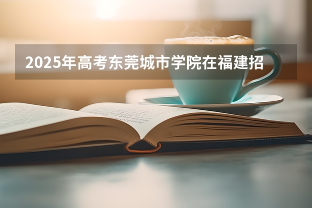 2025年高考东莞城市学院在福建招生计划（2026年参考）