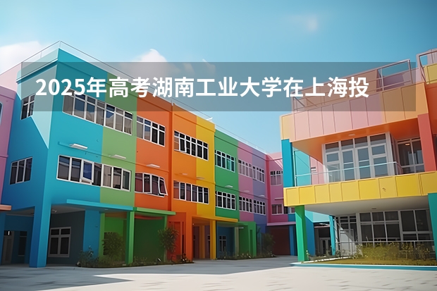 2025年高考湖南工业大学在上海投档分数线详解
