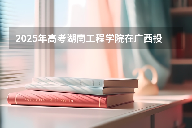 2025年高考湖南工程学院在广西投档分数线详解
