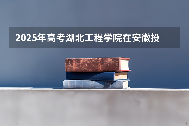 2025年高考湖北工程学院在安徽投档分数线详解