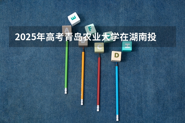 2025年高考青岛农业大学在湖南投档分数线详解