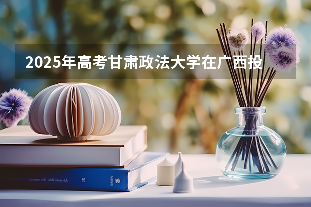 2025年高考甘肃政法大学在广西投档分数线详解