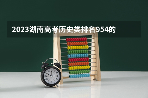 2023湖南高考历史类排名954的考生报什么大学 大学往年录取分数线