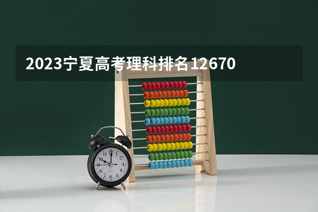 2023宁夏高考理科排名12670的考生报什么大学 大学往年录取分数线