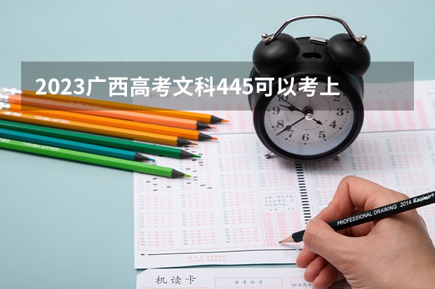 2023广西高考文科445可以考上什么大学