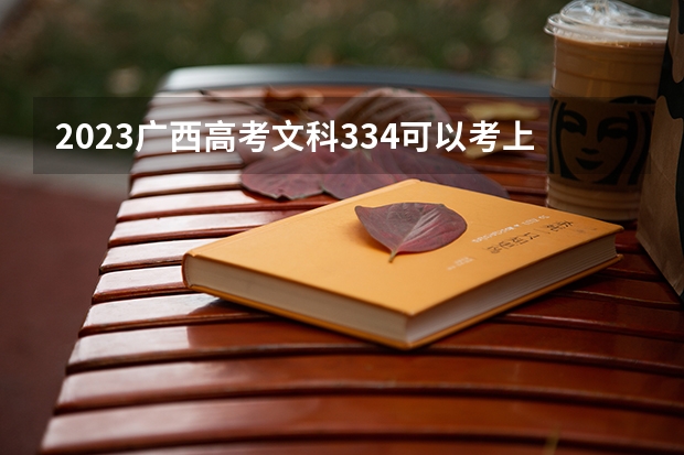 2023广西高考文科334可以考上什么大学