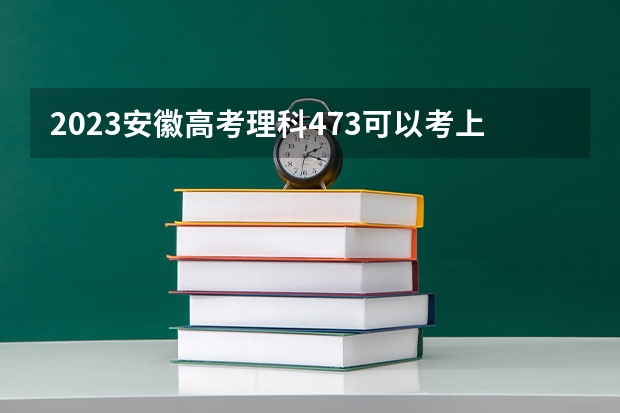 2023安徽高考理科473可以考上什么大学